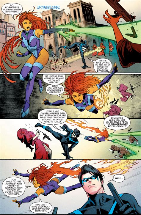 nightwing and starfire comics|who has starfire slept with.